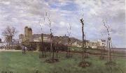 Alfred Sisley View of Montmartre from the cite des Fleurs oil painting